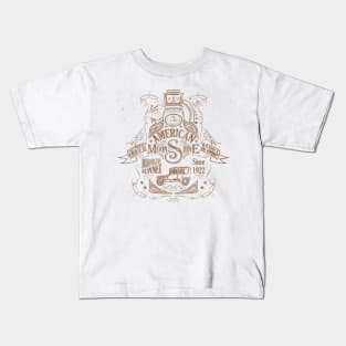 American Moonshine Vintage Whiskey Label Kids T-Shirt